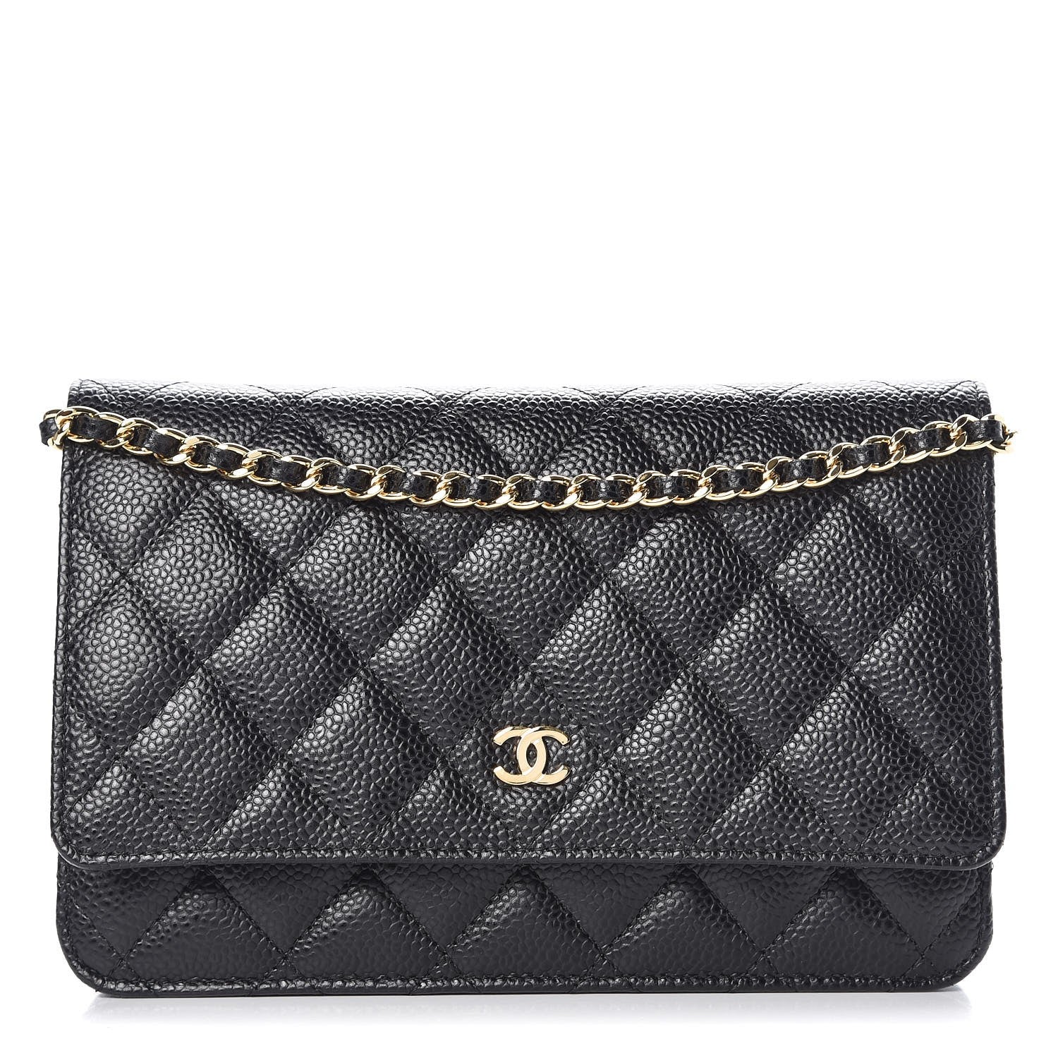 Chanel Caviar Quilted Wallet On Chain WOC Black 1 of 9