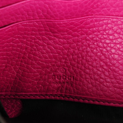 Gucci Pebbled Calfskin Soho Zip Around Wallet Bright Bougainvillea 6 of 7
