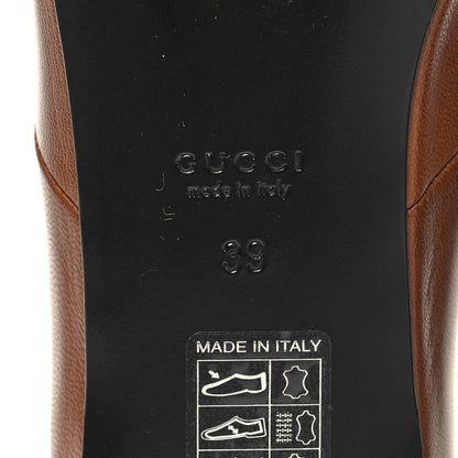 Gucci Malaga Kid Snakeskin Interlocking G Ballet Flats 39 Cuir 6 of 8