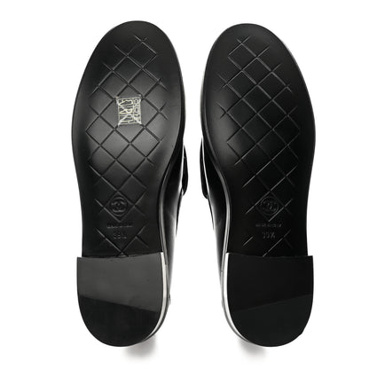 Chanel Lambskin Quilted CC Turnlock Loafers 39.5 Black 5 of 8