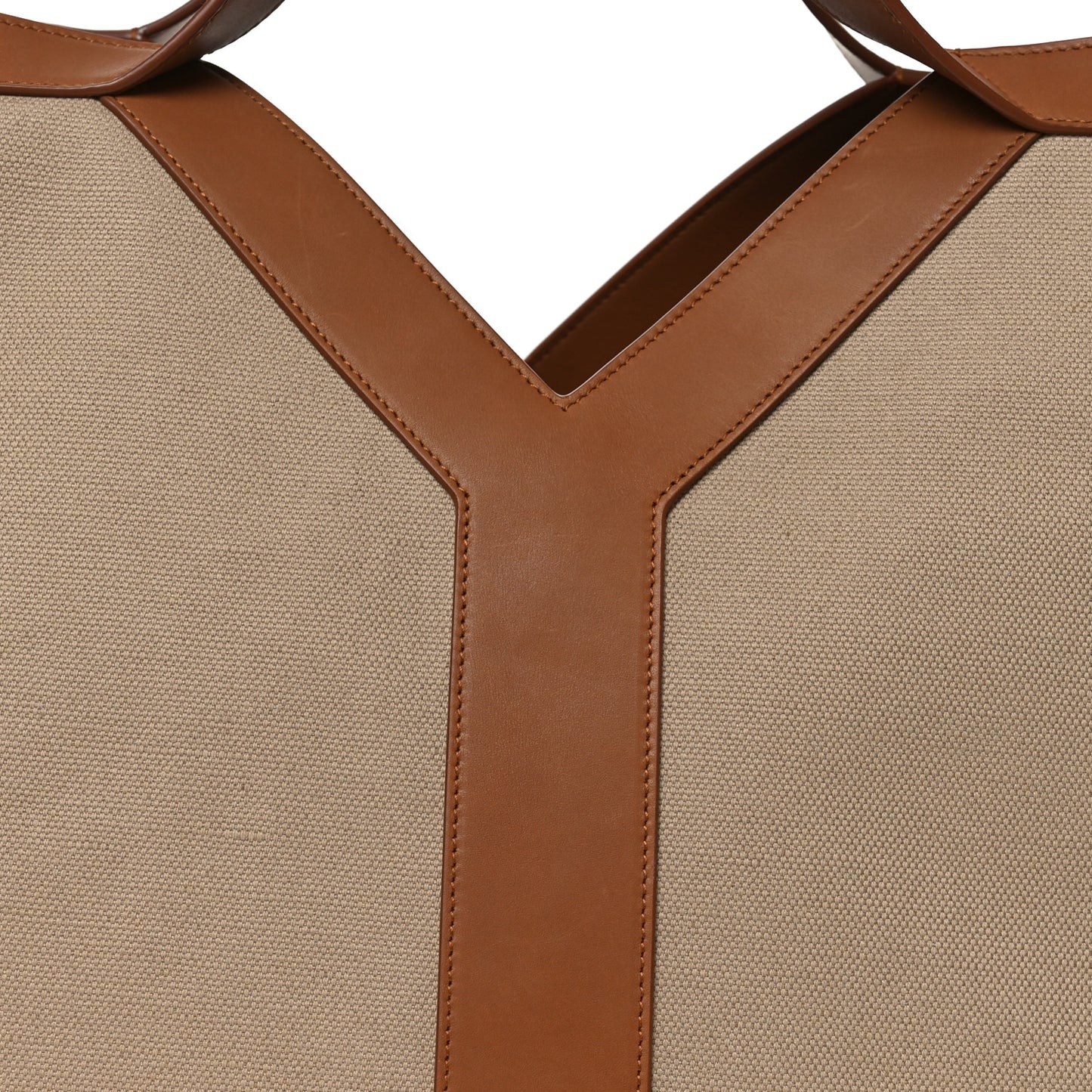 Canvas Calfskin Y Tote Desert Dust Brick