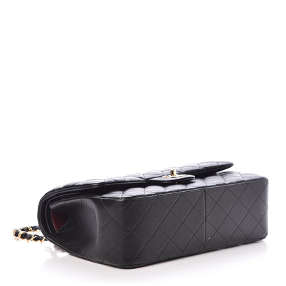 Chanel Lambskin Quilted Jumbo Double Flap Black 4 of 10