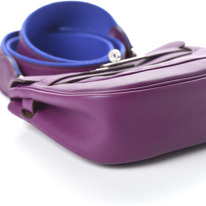 Hermes Veau Swift Mini Sac Berline Anemone Bleu Electrique 6 of 9