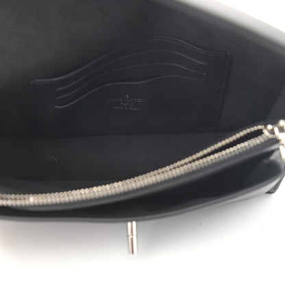 Louis Vuitton Soft Calfskin My Lockme Chain Pochette Black 5 of 9