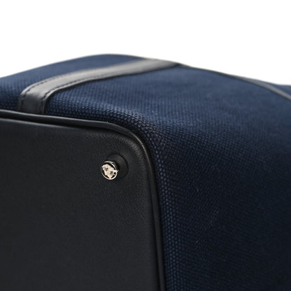 Hermes Toile Goeland Swift Cargo Picotin Lock 18 Bleu Marine Black 12 of 13