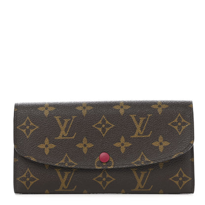 Louis Vuitton Monogram Emilie Wallet Fuchsia 1 of 8