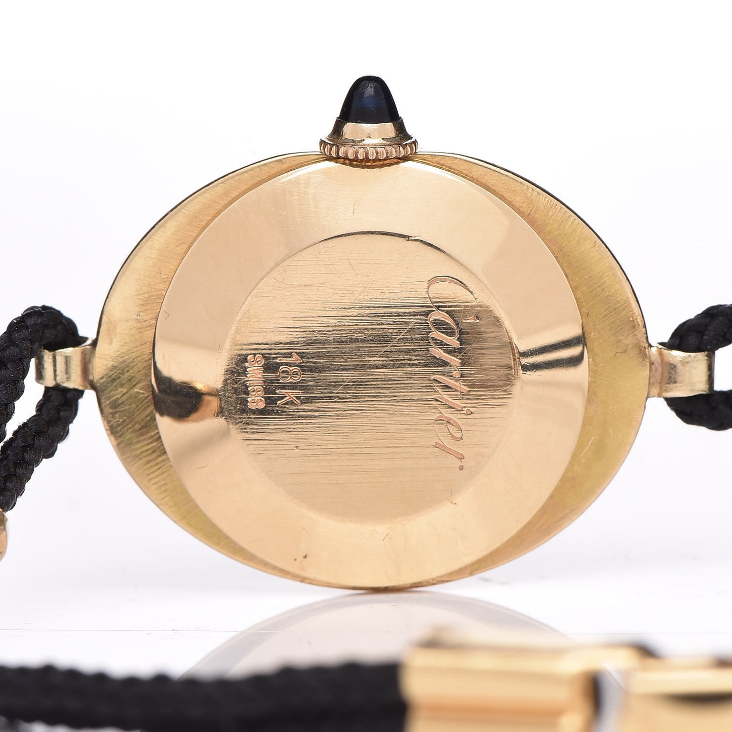 18K Yellow Gold Cord 21mm Oval Mechanical Watch