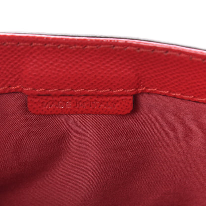 Burberry Patent Calfskin Haymarket Check Maydown Crossbody Bag Red 10 of 19