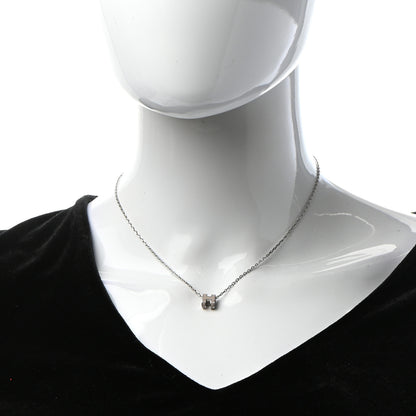 Hermes Palladium Mini Pop H Pendant Necklace Marron Glace 2 of 6