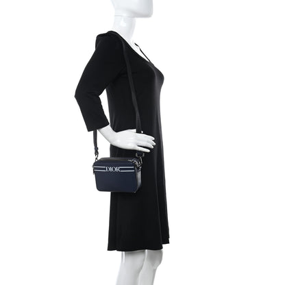 Christian Dior x Descente Double Zip Crossbody Navy Blue 2 of 12