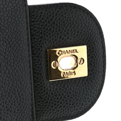Chanel Caviar Quilted Jumbo Double Flap Black 7 of 11