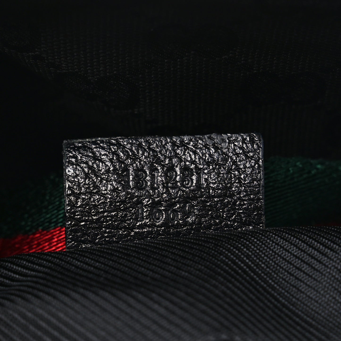 GG Monogram Large Web Handle Bucket Tote Black