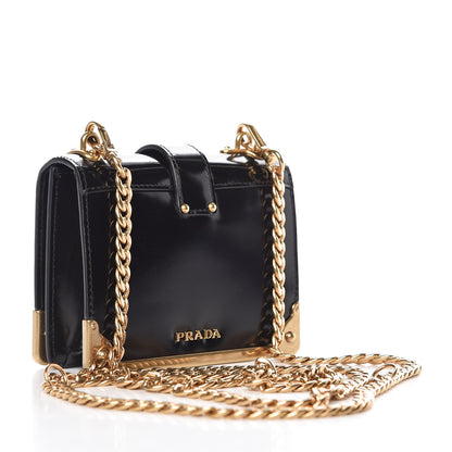 Prada Spazzolato Micro Cahier Bag Black 4 of 10