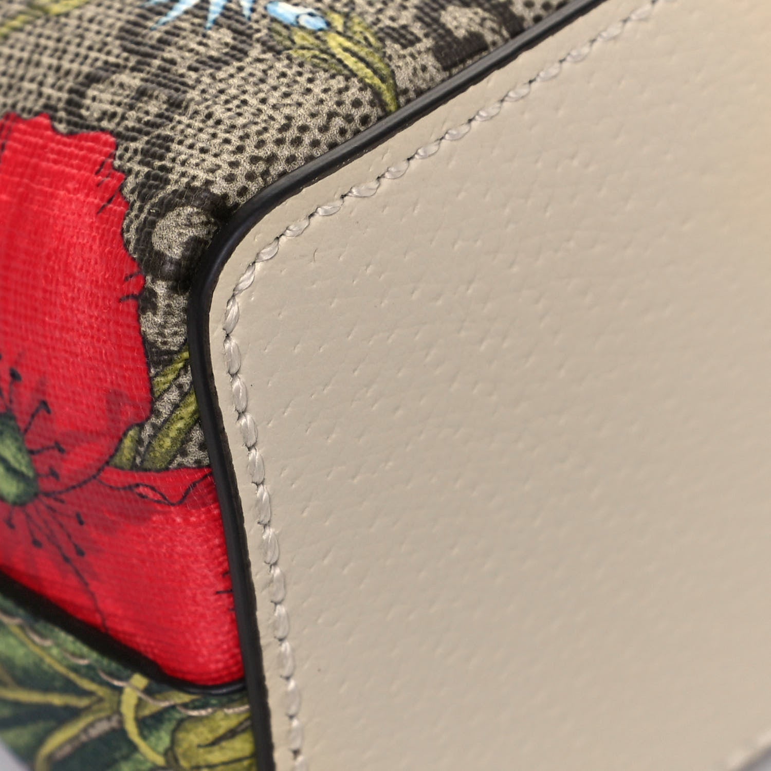 Gucci GG Supreme Monogram Flora Web GG Small Ophidia Dome Shoulder Bag White 11 of 12