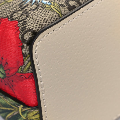 Gucci GG Supreme Monogram Flora Web GG Small Ophidia Dome Shoulder Bag White 11 of 12