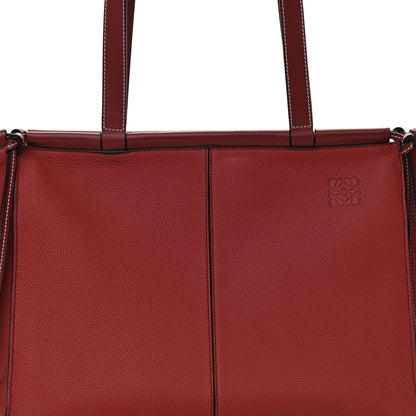 Loewe Soft Grained Calfskin Medium Cushion Tote Merlot 7 of 9