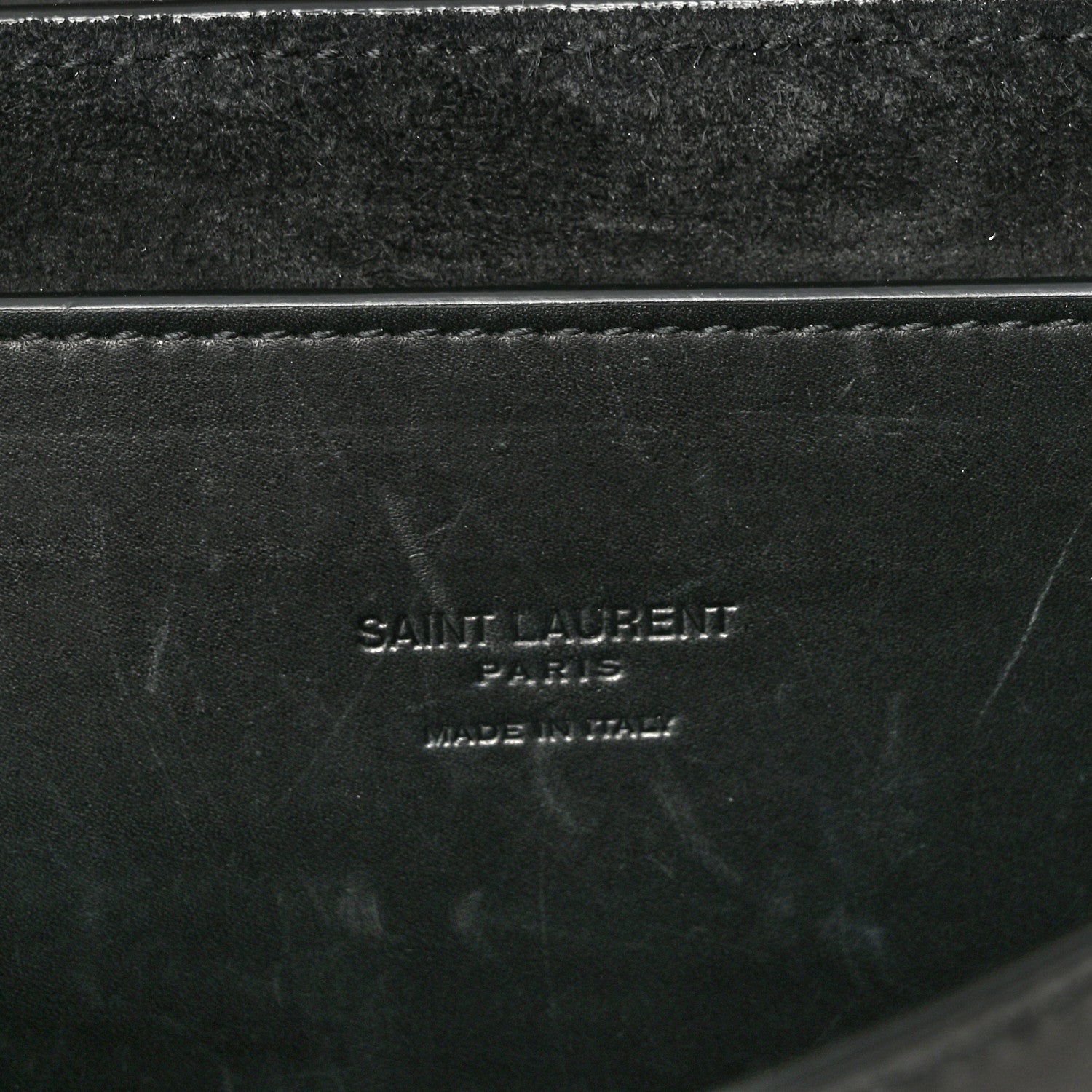 Saint Laurent Smooth Calfskin Monogram Medium Kaia Satchel Black 7 of 12