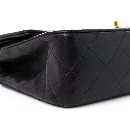 Chanel Lambskin Quilted Small Double Flap Black 9 of 14