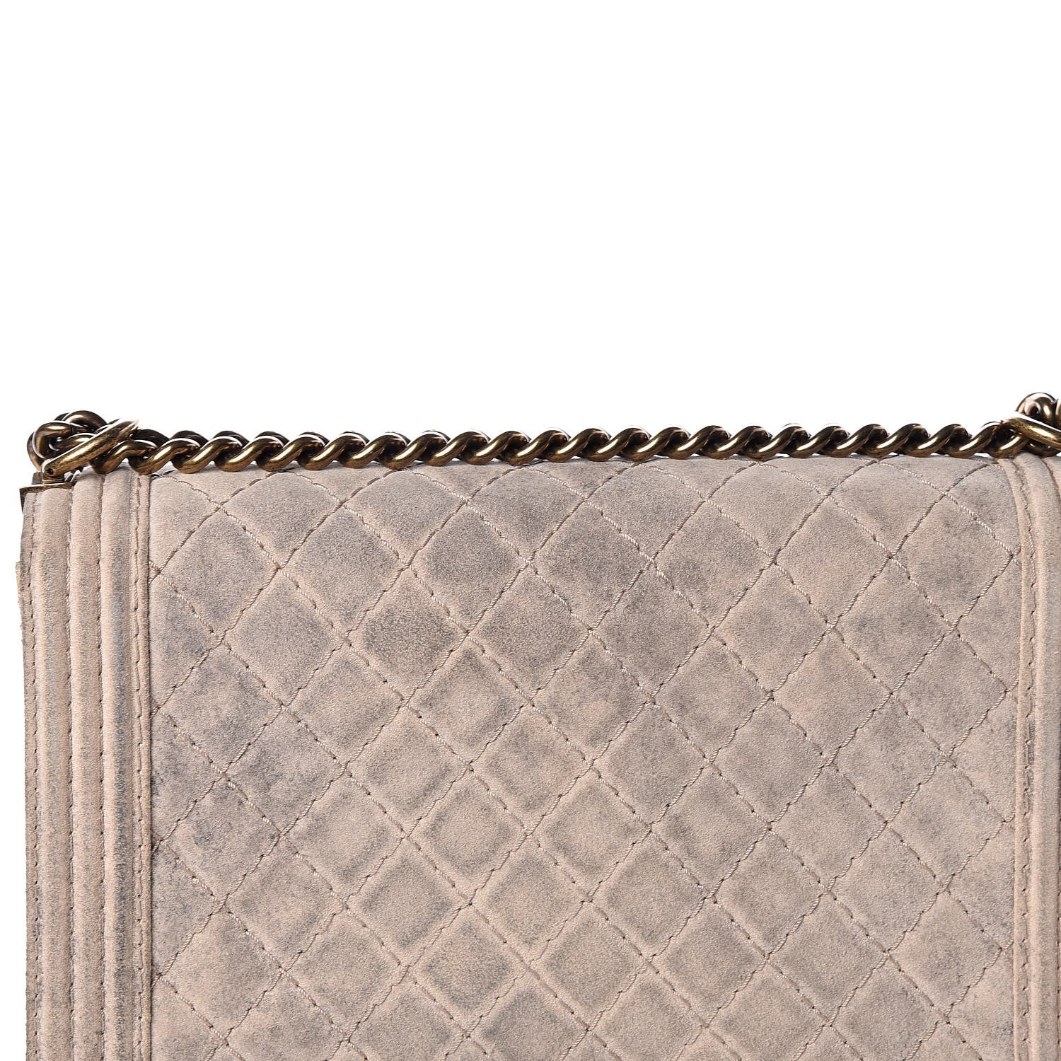 Chanel Iridescent Calfskin Quilted Large Boy Flap Beige 10 of 18