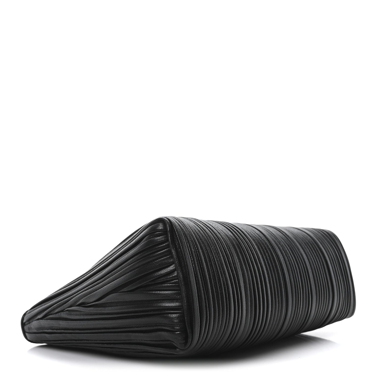 Mansur Gavriel Lambskin Pleated Shoulder Bag Black 4 of 9