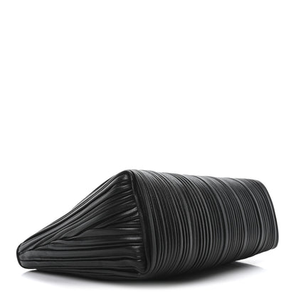 Mansur Gavriel Lambskin Pleated Shoulder Bag Black 4 of 9