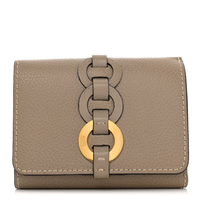Chloe Grained Calfskin Small Darryl Trifold Wallet Motty Grey 1 of 9