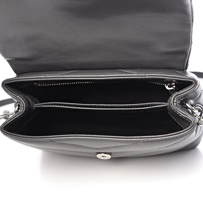 Saint Laurent Calfskin Y Quilted Monogram Toy Loulou Crossbody Bag Earth 7 of 9