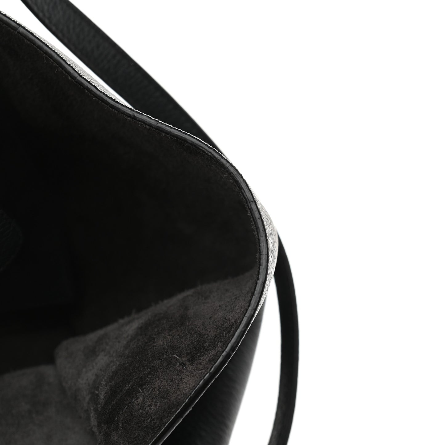 Supple Grained Calfskin Small Big Bag Anthracite