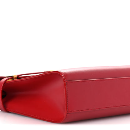 Saint Laurent Smooth Calfskin Manhattan Shoulder Bag Rouge Eros 9 of 14