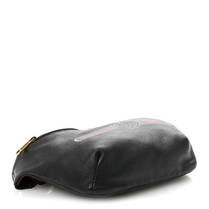 Gucci Grained Calfskin Logo Belt Bag Black 4 of 10