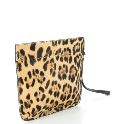 Valentino Garavani Pony Hair Leopard Print Rockstud Wristlet 3 of 6
