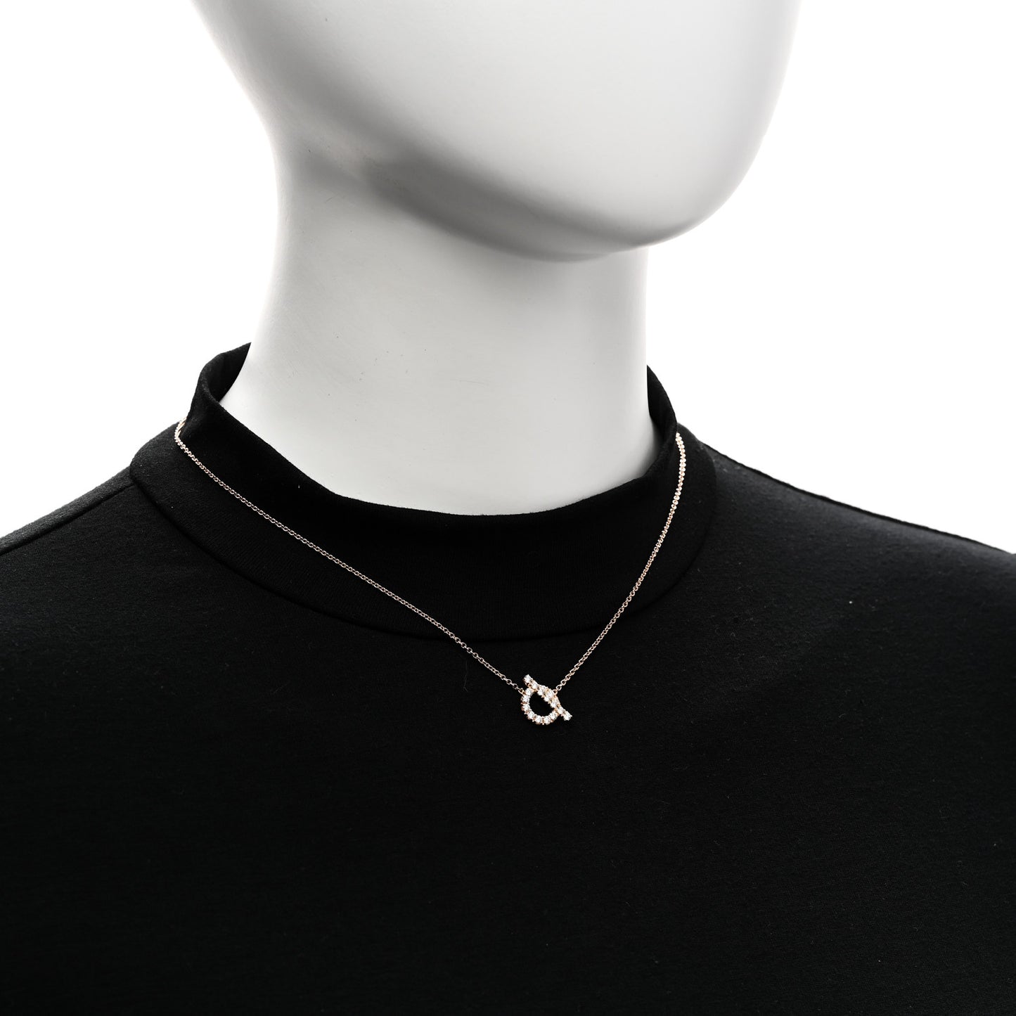18K Rose Gold Diamond Finesse Pendant Necklace