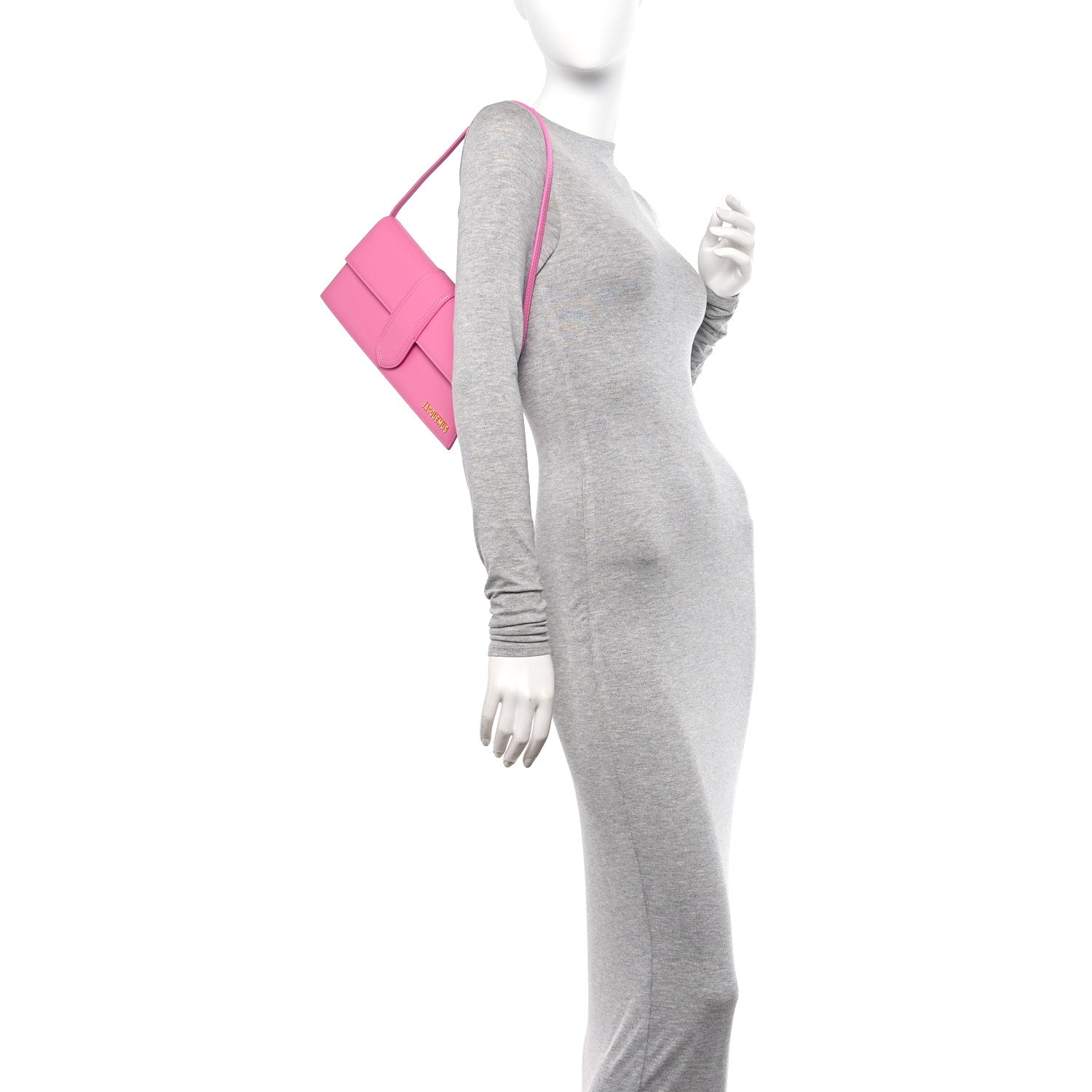 Jacquemus Smooth Calfskin Le Bambino Long Flap Pink 2 of 10