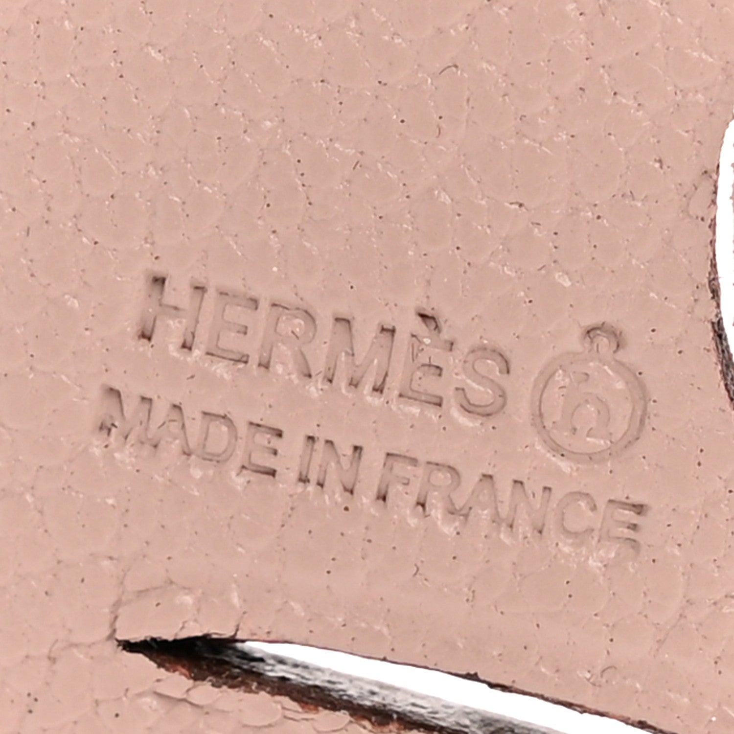 Hermes Togo Chevre Mysore Petit H Rabbit Bag Charm Rose Lipstick Mauve Pale 3 of 4