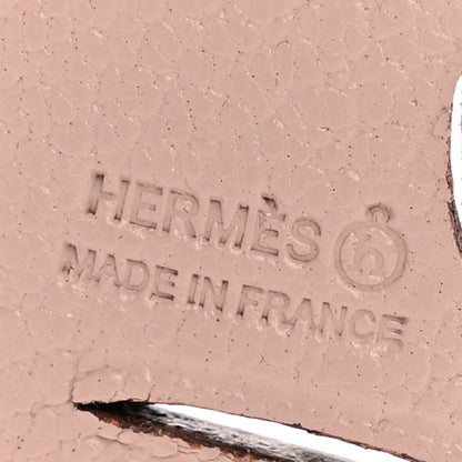 Hermes Togo Chevre Mysore Petit H Rabbit Bag Charm Rose Lipstick Mauve Pale 3 of 4