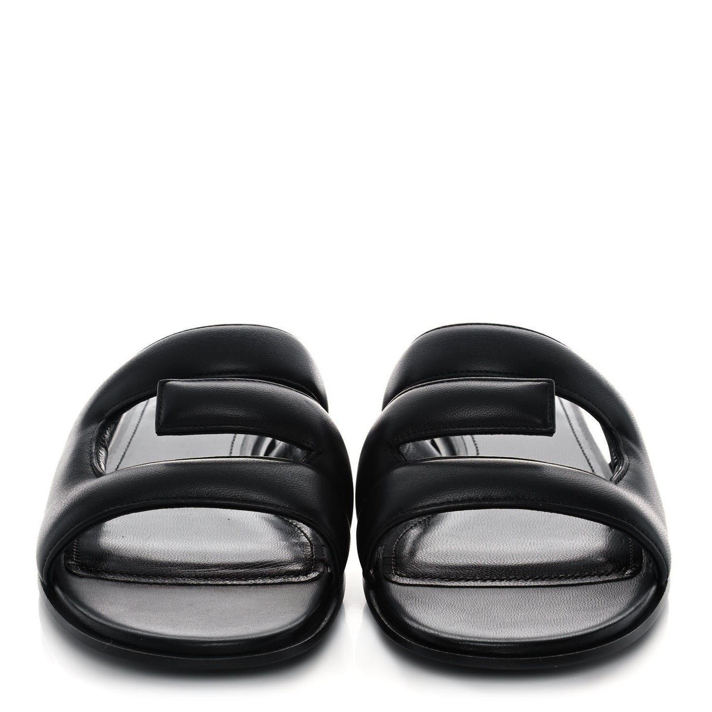 Nappa G Flat Sandals 36 Black