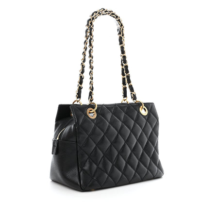 Chanel Caviar Quilted Petit Timeless Tote PTT Black 3 of 10