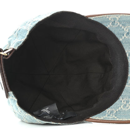 Gucci Denim GG Monogram Baseball Hat S Blue 7 of 7