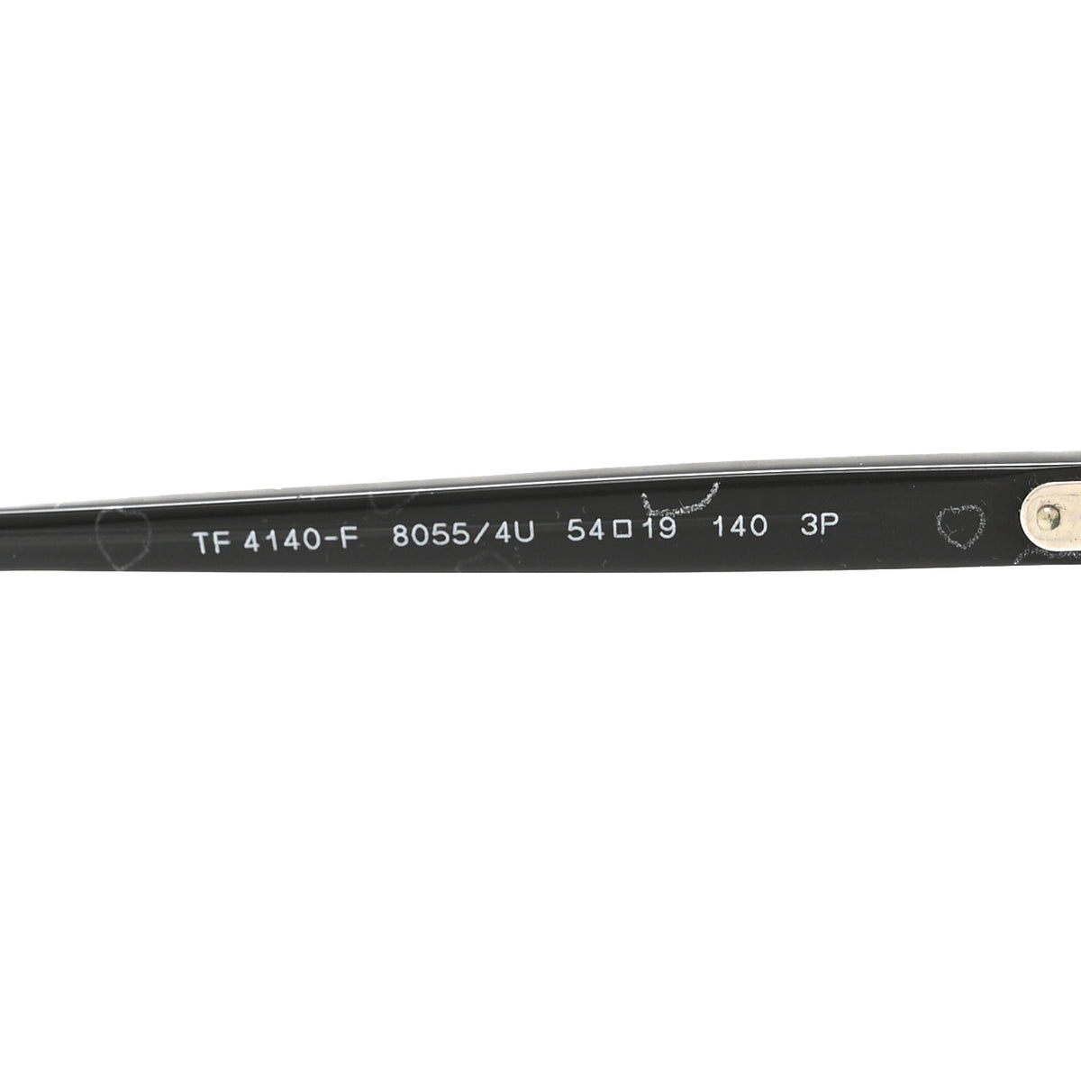 Acetate TF4140-F Heart Sunglasses Black Blue