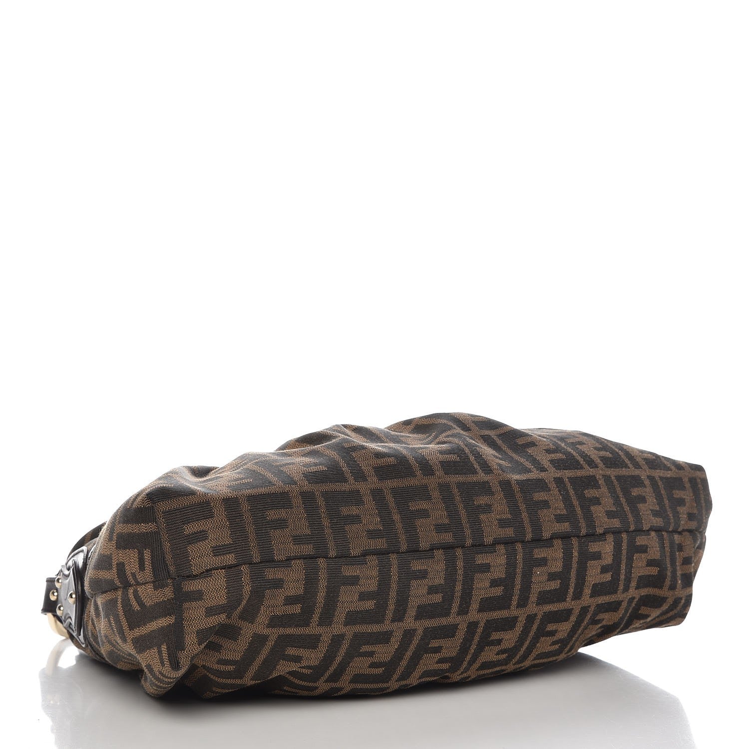 Fendi Zucca Cuoio Lucido Chef Hobo Tobacco Moro 4 of 10