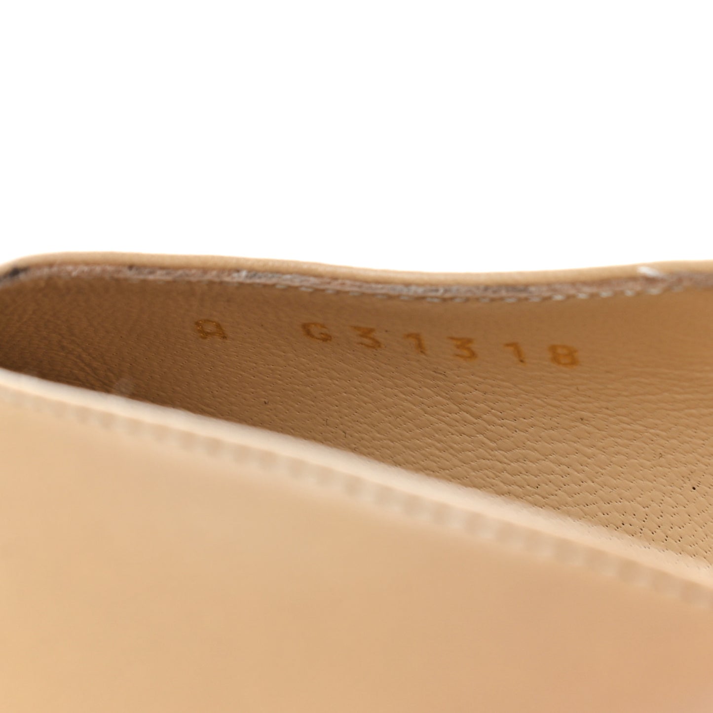 Goatskin Grosgrain Cap Toe CC Slingback Pumps 37 Beige Black