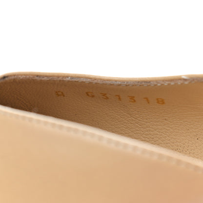 Chanel Goatskin Grosgrain Cap Toe CC Slingback Pumps 37 Beige Black 7 of 7