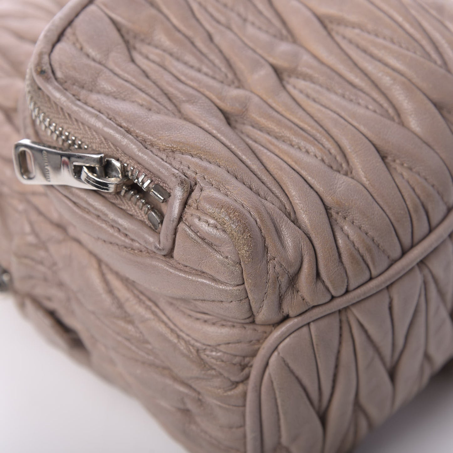 Nappa Matelasse Mini Backpack Cipria