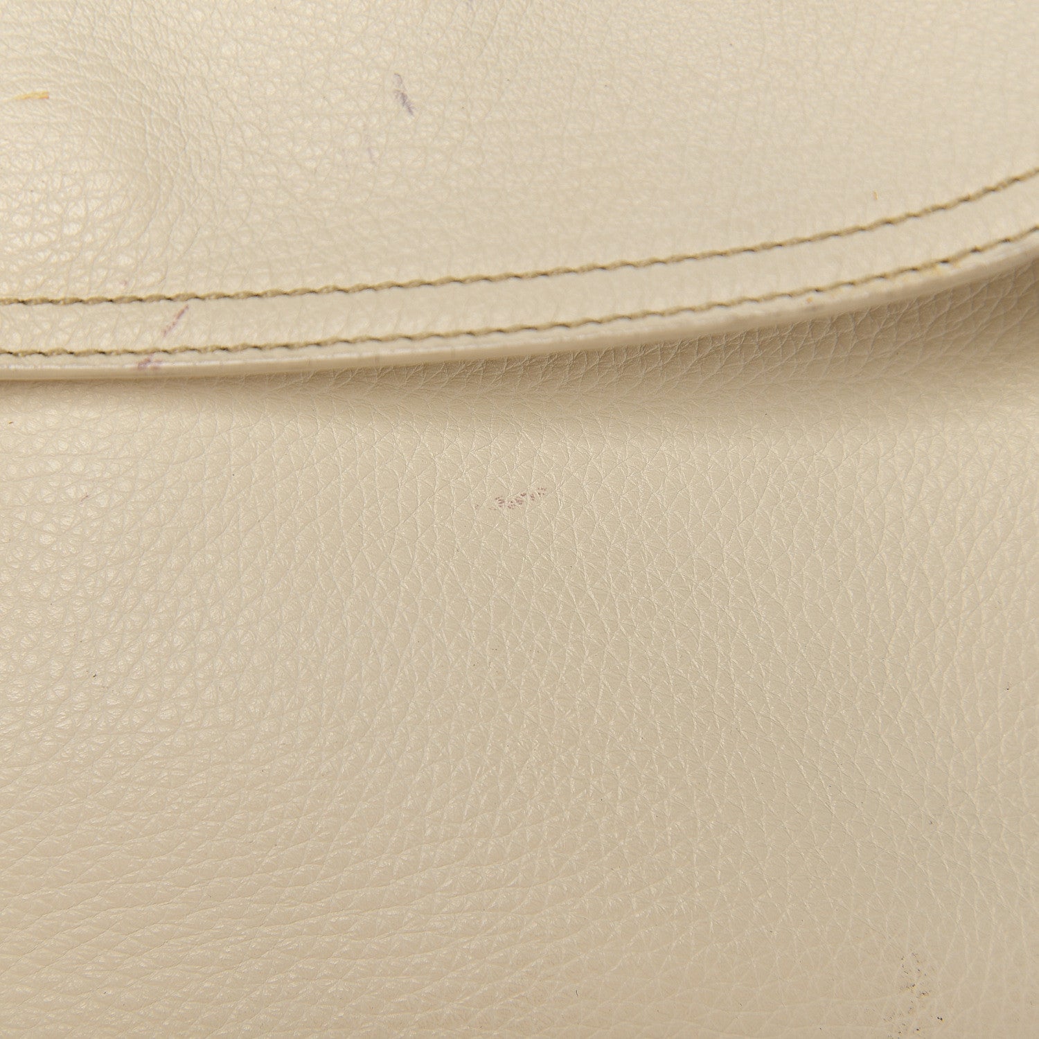 Prada Vitello Daino Metal Bar Top Handle Shoulder Bag White 9 of 18
