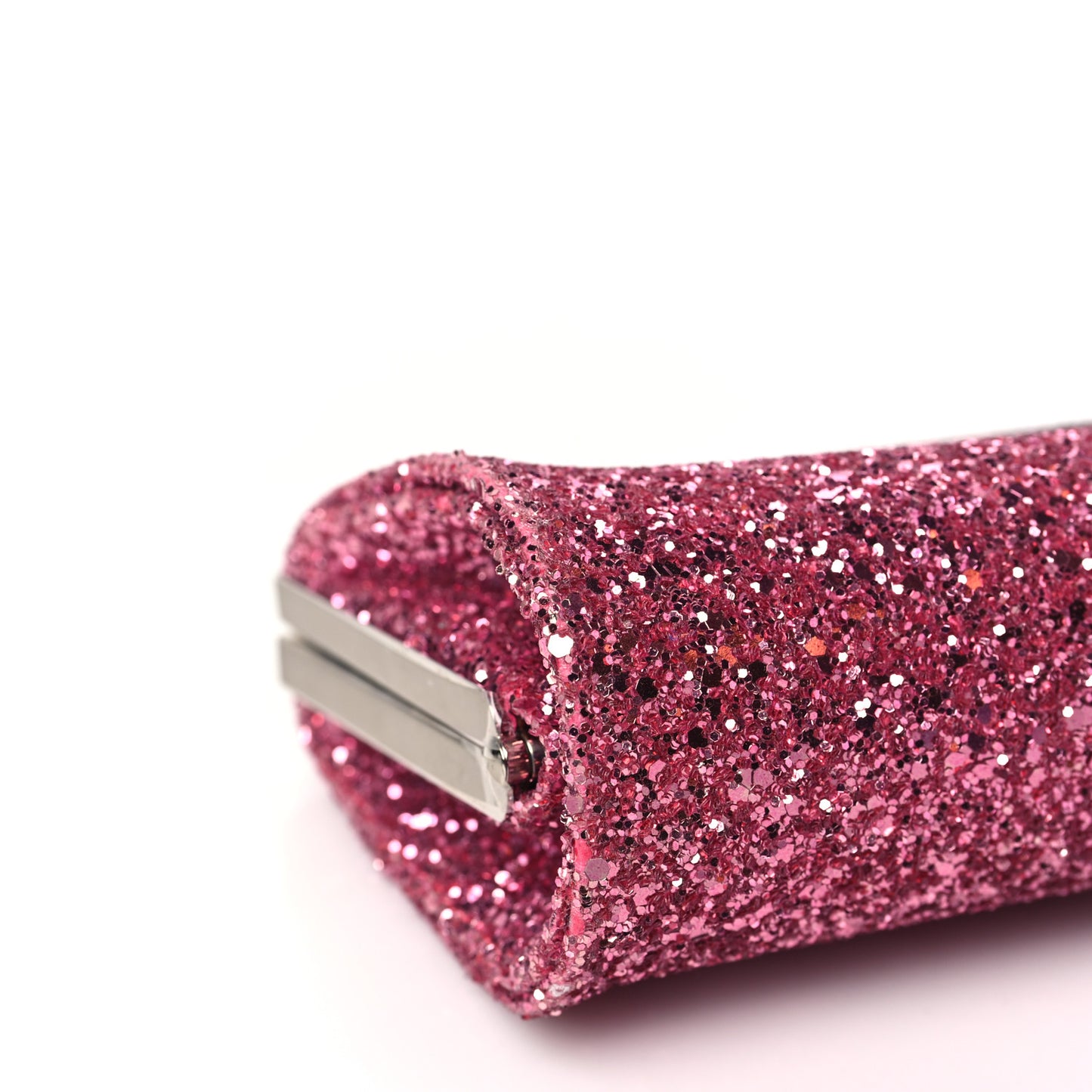Coarse Glitter Clutch Pink