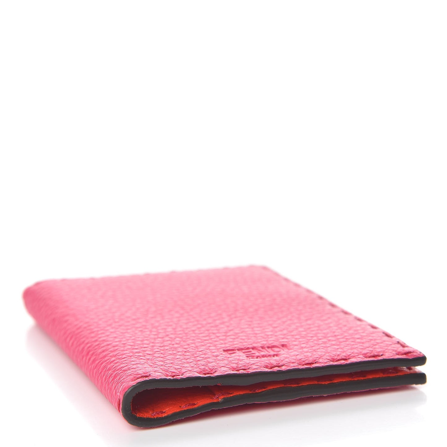 Cuoio Romano Selleria Bi-Color Passport Cover Fuxia Papavero