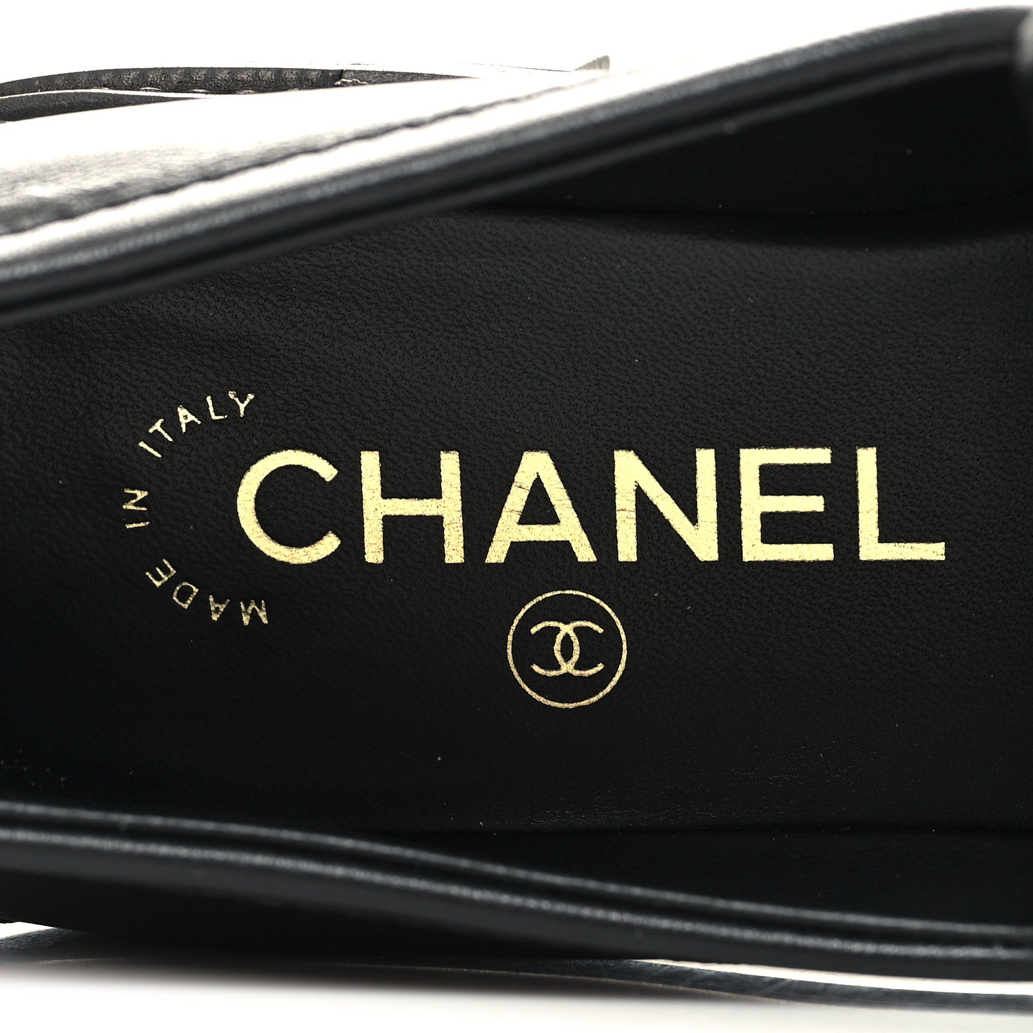 Chanel Lambskin Quilted CC Turnlock Loafers 37.5 Black 8 of 9