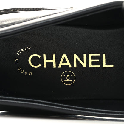 Chanel Lambskin Quilted CC Turnlock Loafers 37.5 Black 8 of 9