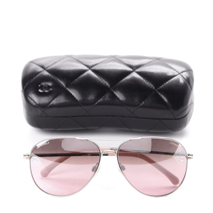 Chanel CC Aviator Sunglasses 4189-T-Q Pink 8 of 8