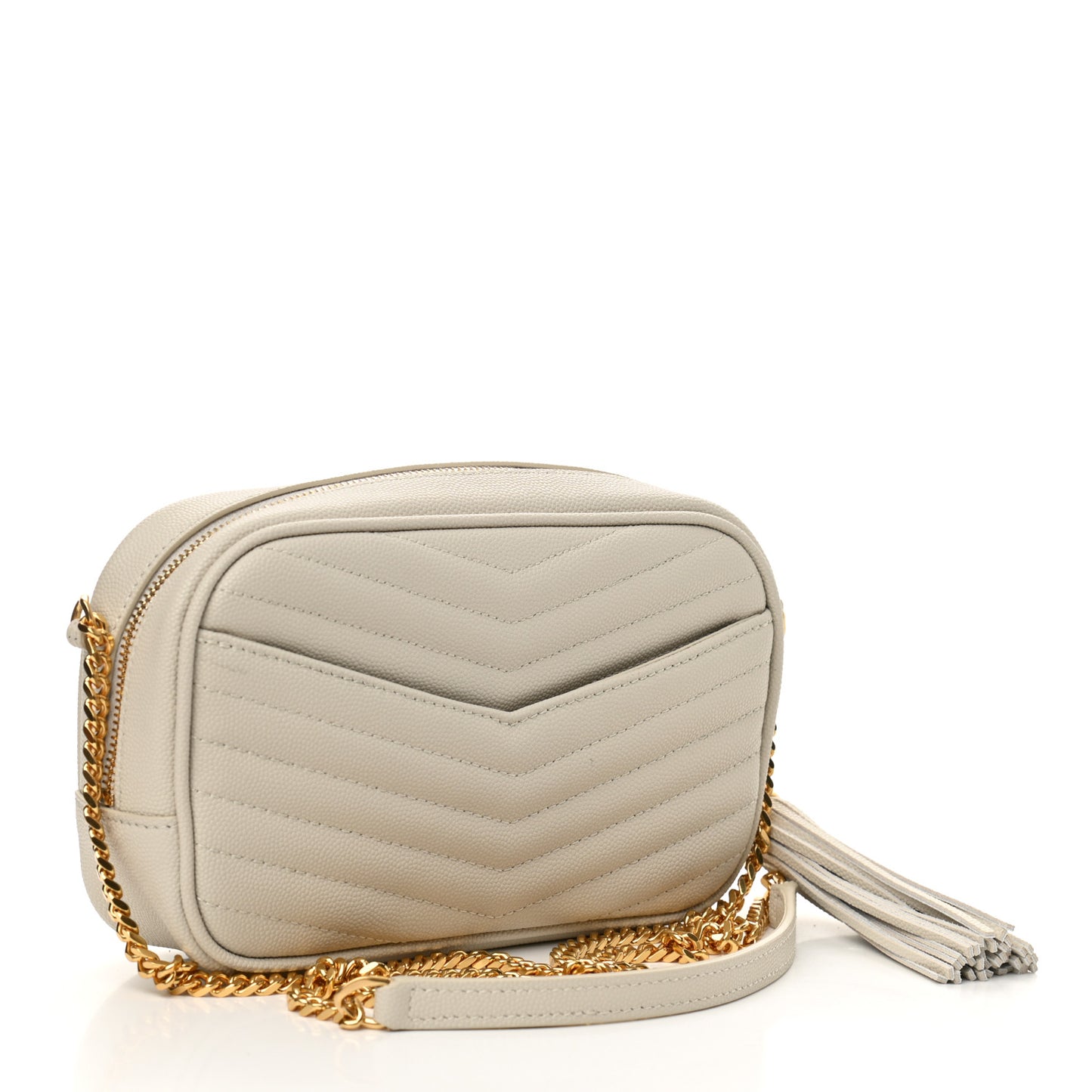Grain De Poudre Matelasse Monogram Mini Lou Camera Bag Blanc Vintage